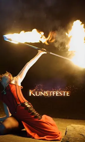Feuershow zum Kunstfest