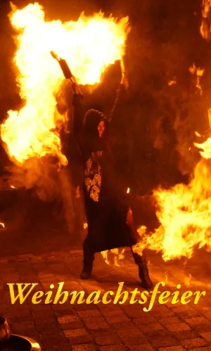 Weihnachtsfeier Feuershow in Dresden