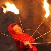 Feuerperformance Riesa oder Pirna