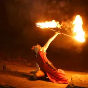 Feuertanz von Constance Lüttich in Steinbruch