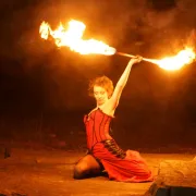 Feuershow Feuerstab