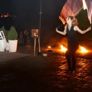 Feuershow – Feuerspringseil