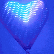 LED-Lichtershow in Sachsen – blaues Herz