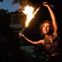 Feuershow in Gröditz