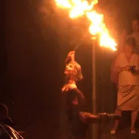 Feuershow in Halle