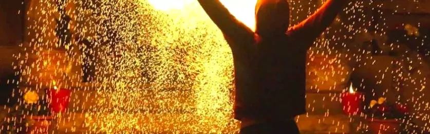 Feuershow in Chemnitz